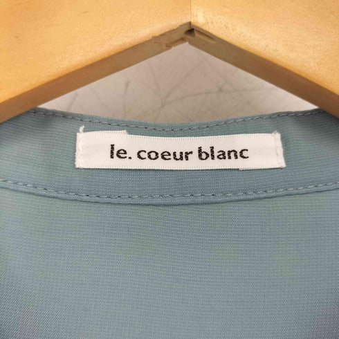 ルクールブラン le.coeur blanc シャーリングギャザーブラウス レディース  38